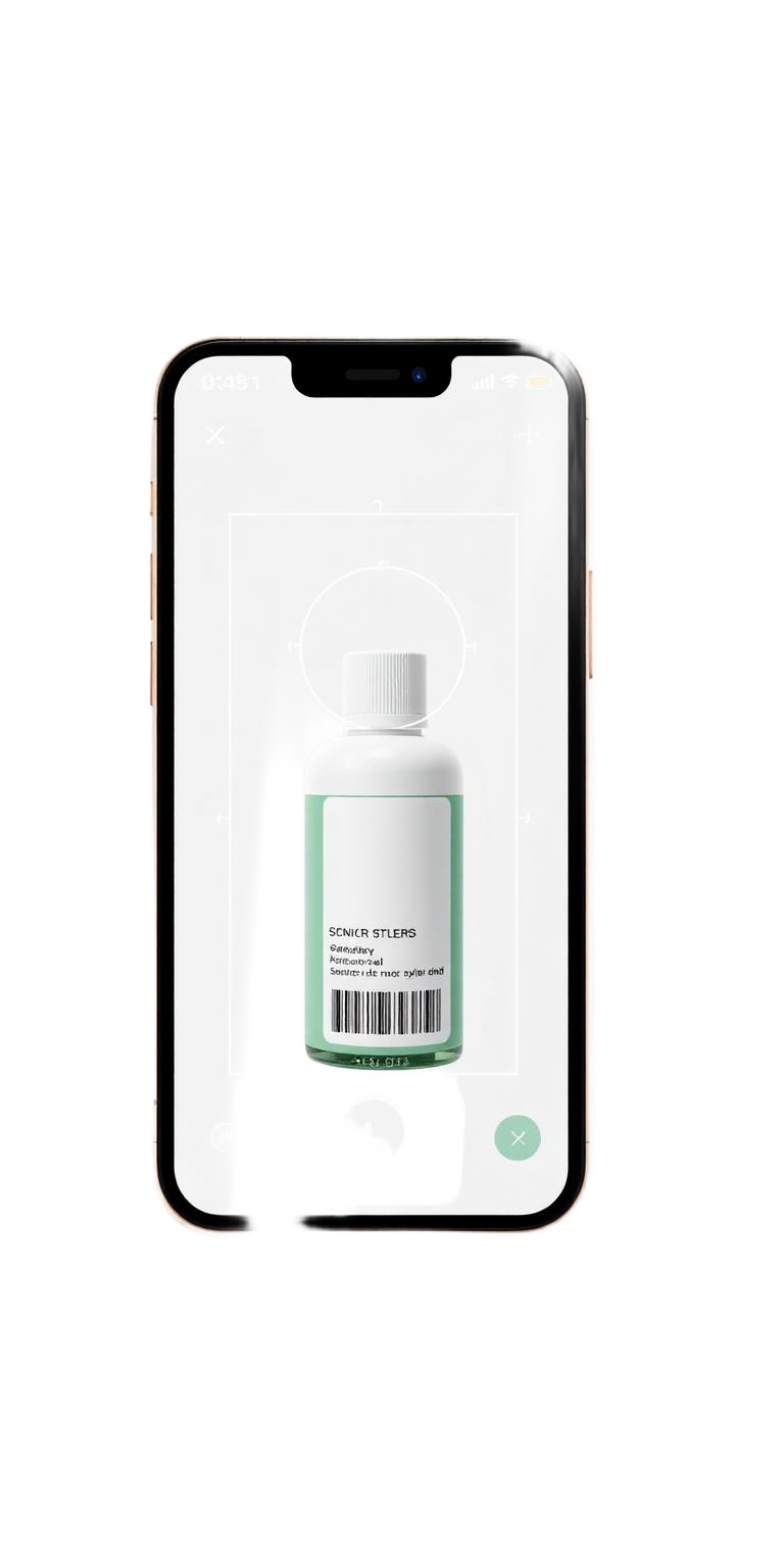 Pura app scanning a product barcode